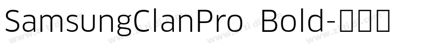 SamsungClanPro Bold字体转换